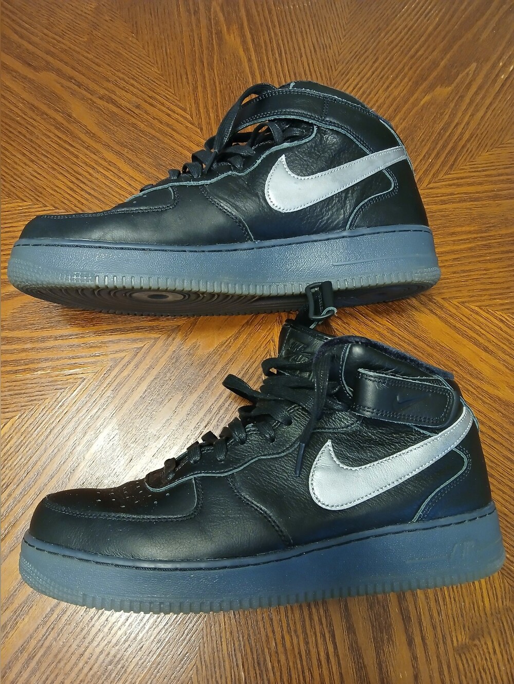 11.5  Nike Air Force 1  with a grey or wolf grey swoosh Worned Handful Of Times